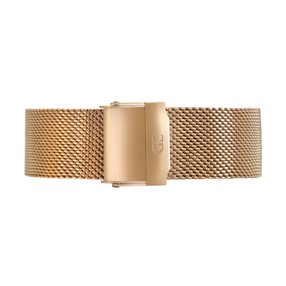 18mm rose gold mesh Buckle Watch Band Strap Women's Watch Band Strap Women's