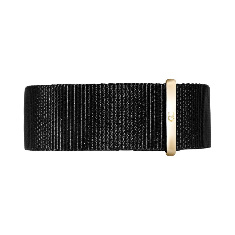 20mm Black Nylon Nato Rose Gold Buckle Watch Band Strap Men's