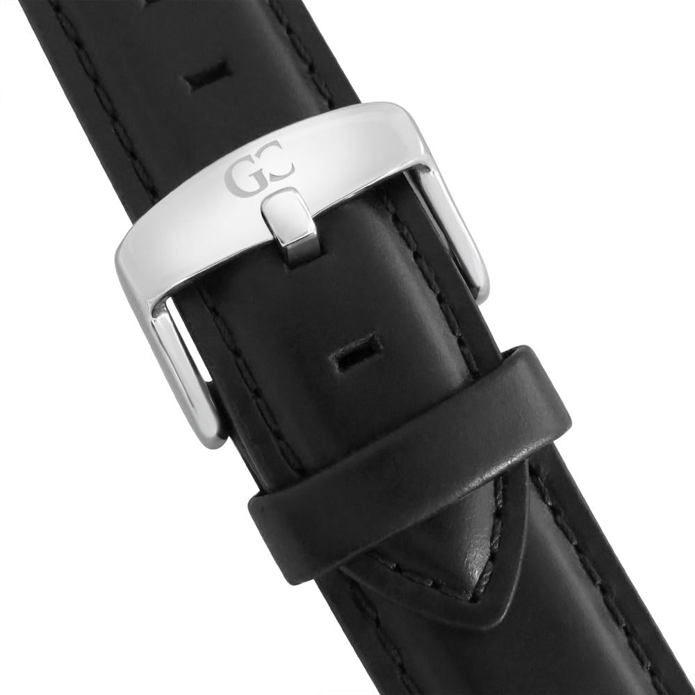 36mm Chelsea TL13601 White Silver Black Leather Women's Watch