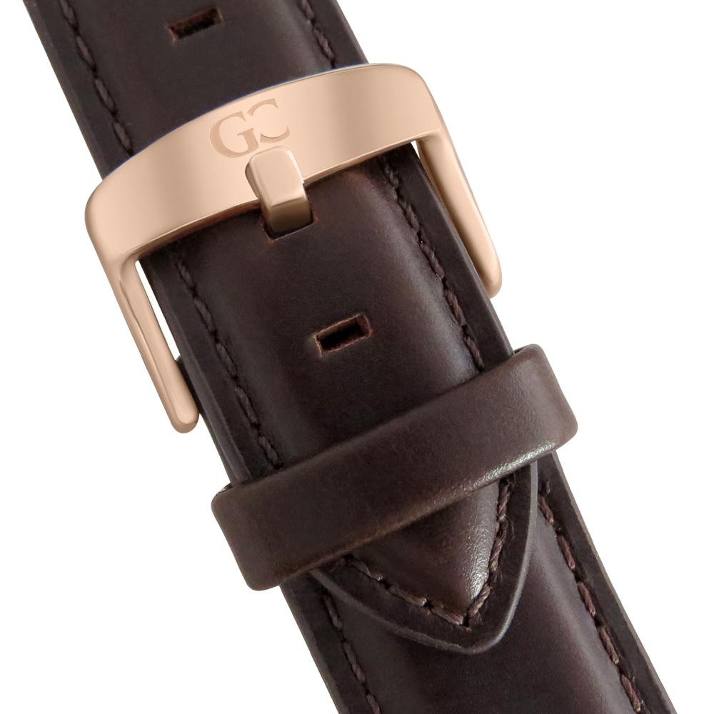 36mm Jane TL13610 White Rose Gold Dark Brown Leather Women's Watch