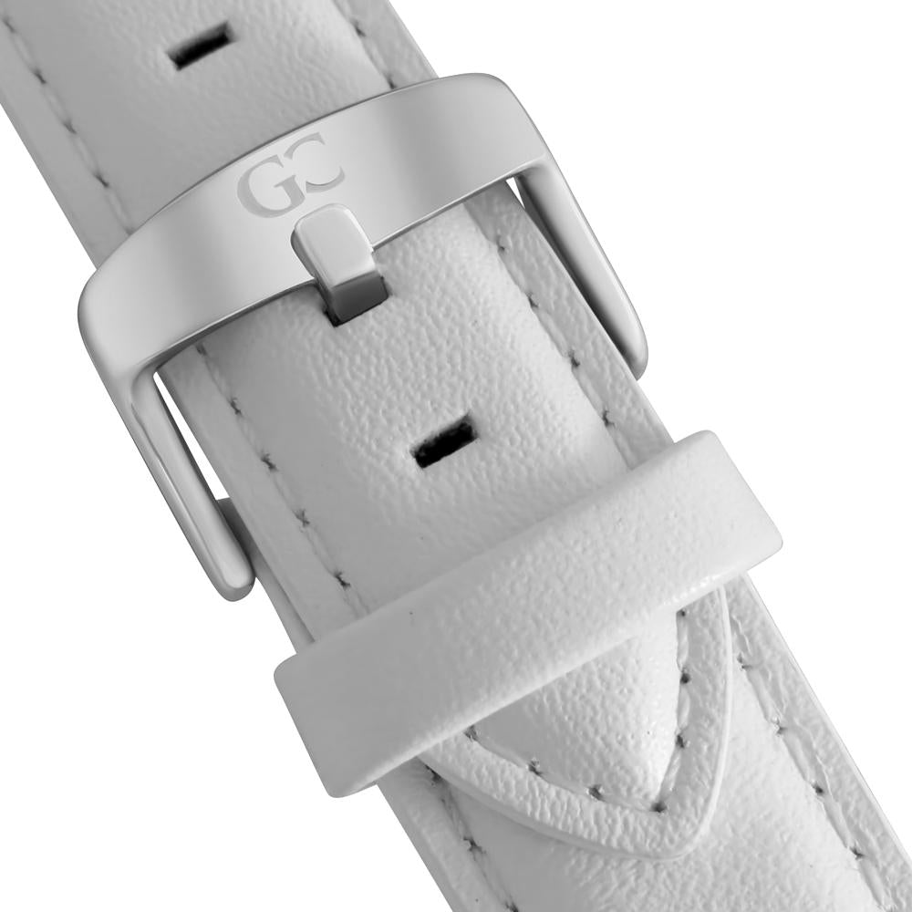 36mm Catherine TL13619 White Silver White Leather Women's Watch