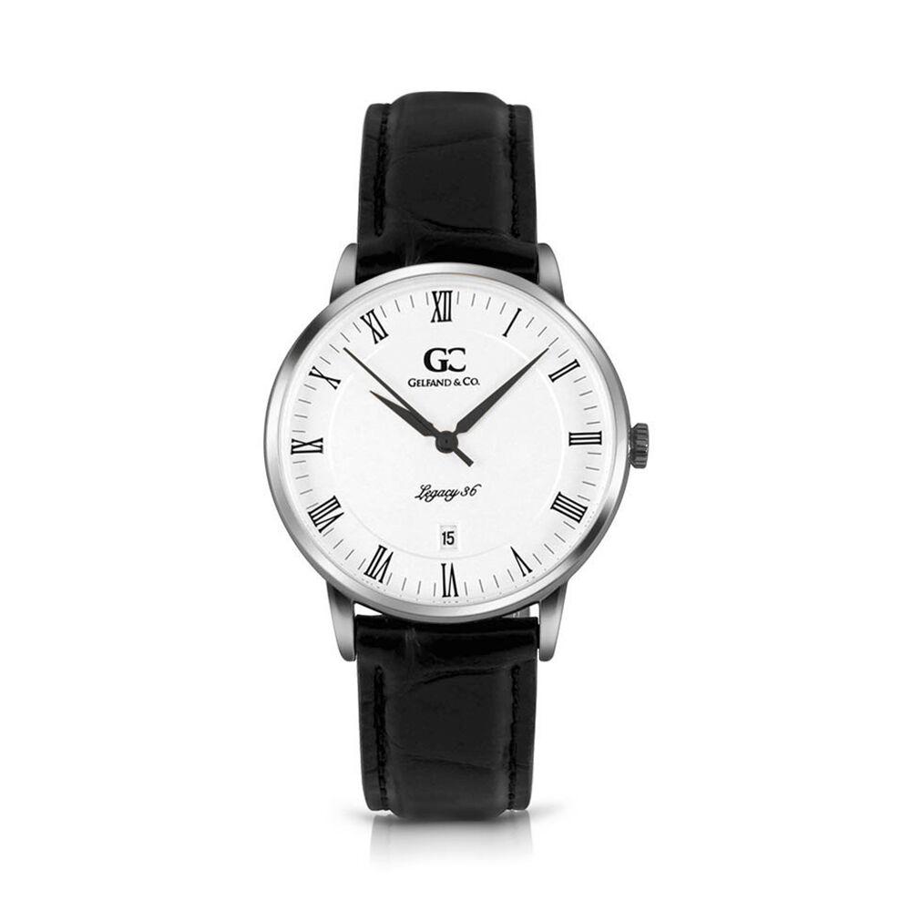 36mm Carmine RN13603 White Silver Black Crocodile Leather Women's Watch