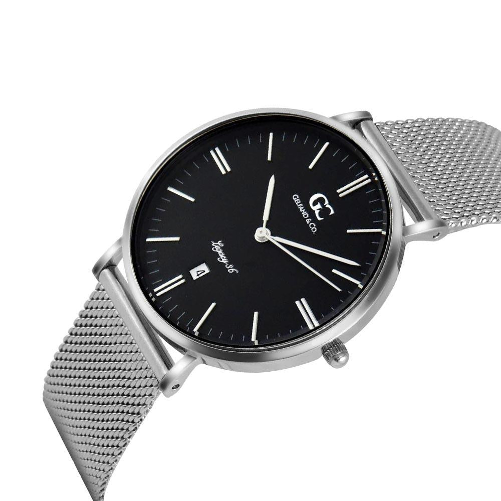 36mm Nostrand TL13665 Black Rose Gold Brown Leather Strap Women's Watch