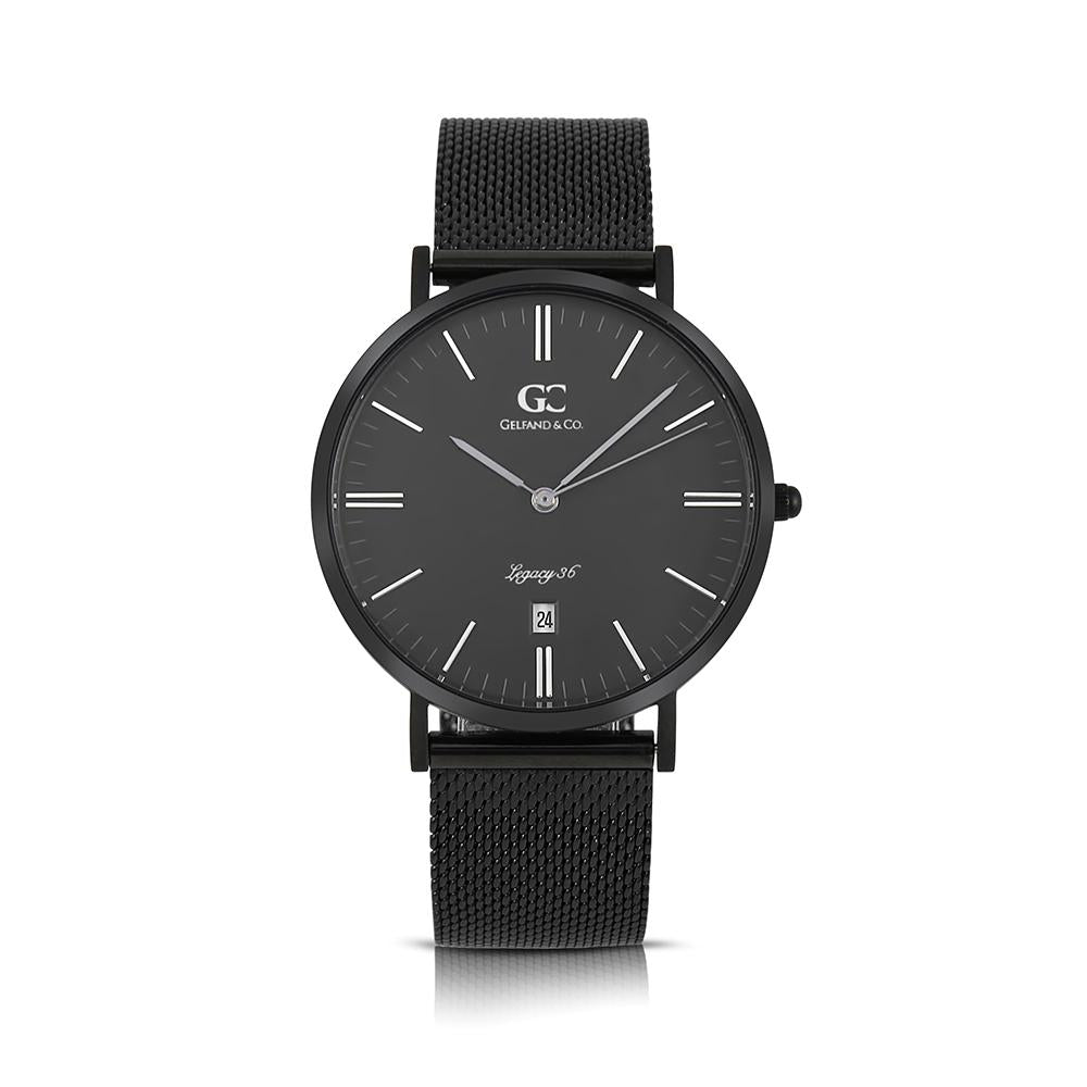 36mm Penn TL13676 Black Black Black Mesh Strap Band Women's Watch