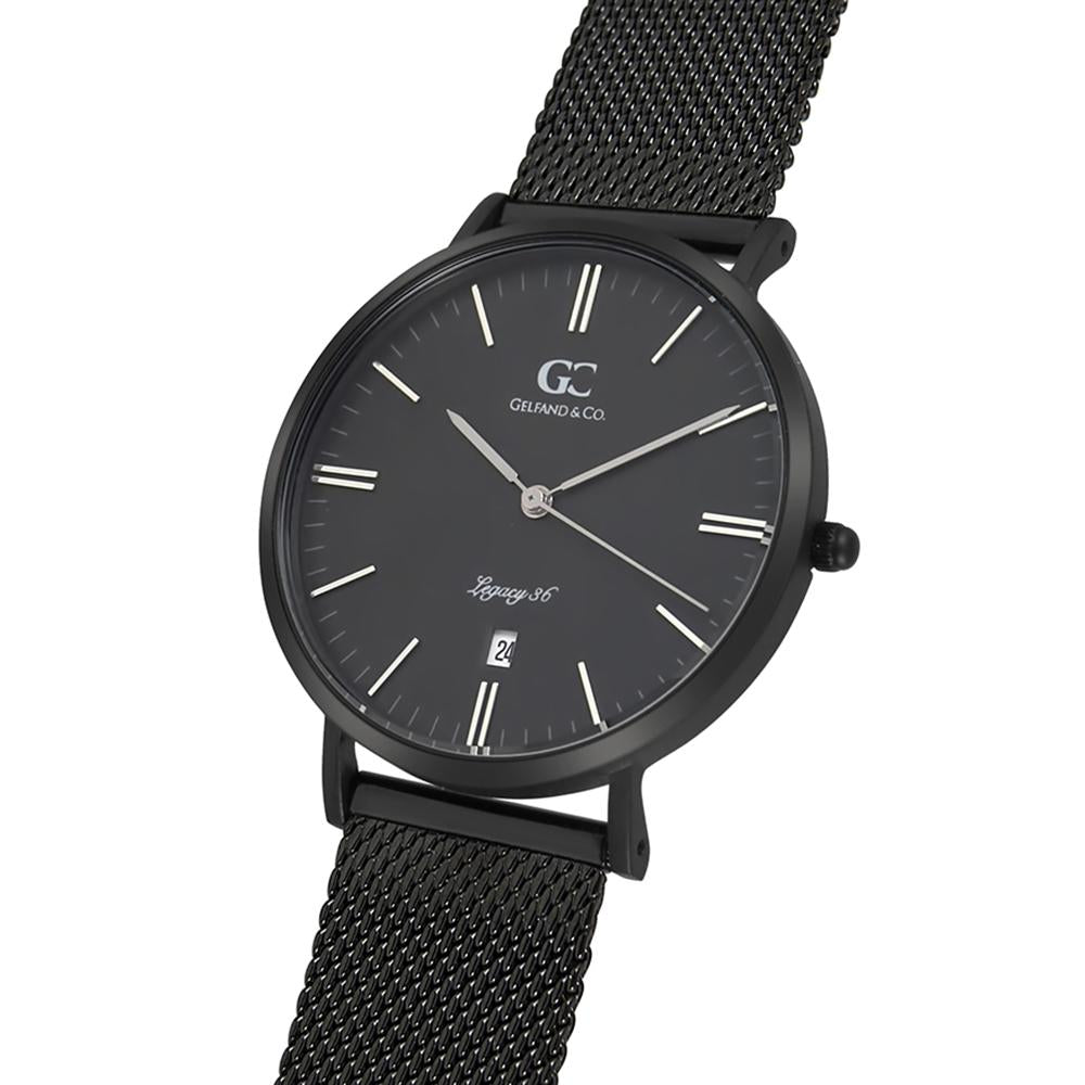 36mm Penn TL13676 Black Black Black Mesh Strap Band Women's Watch