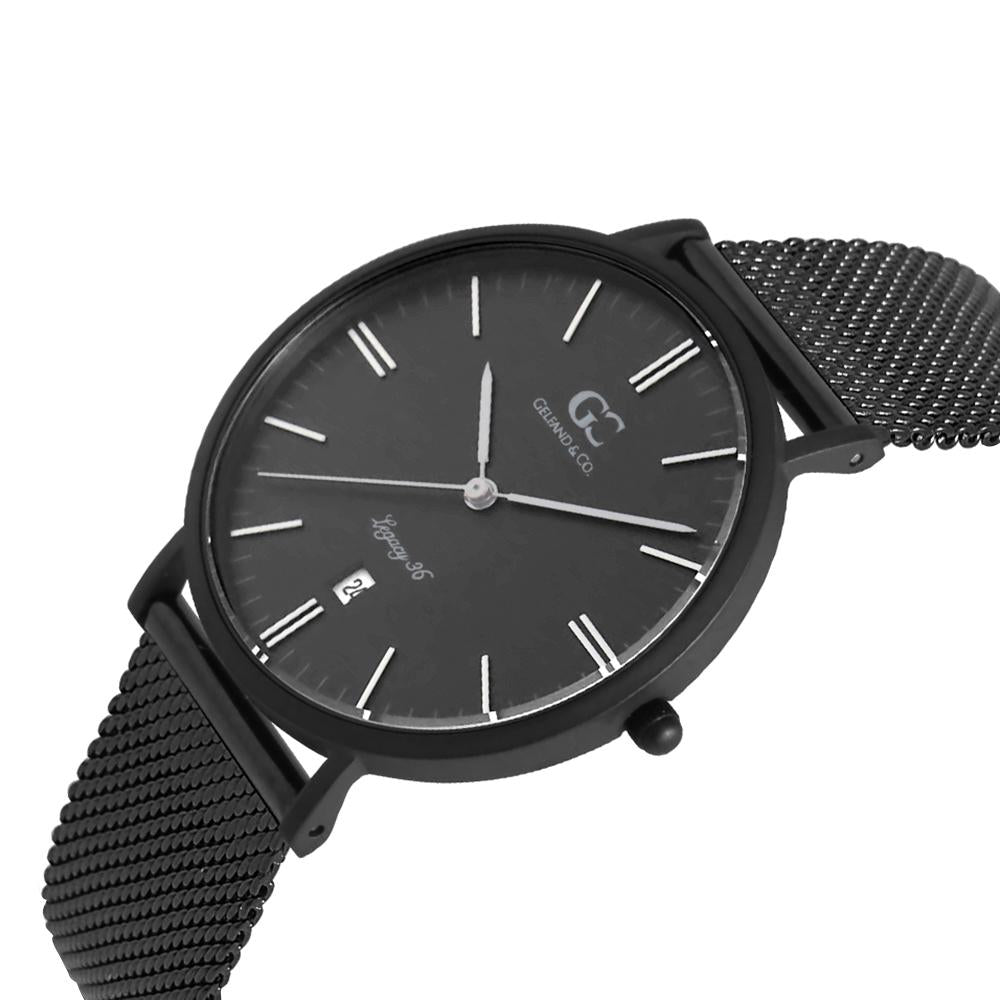 36mm Penn TL13676 Black Black Black Mesh Strap Band Women's Watch