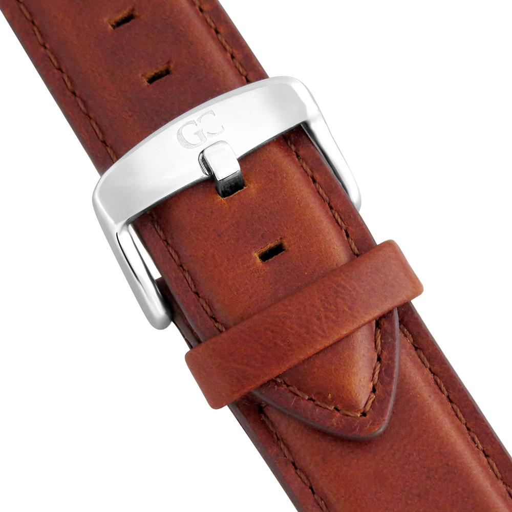 40mm Barclay TL14021 Black Silver Brown Leather Strap Men's Watch