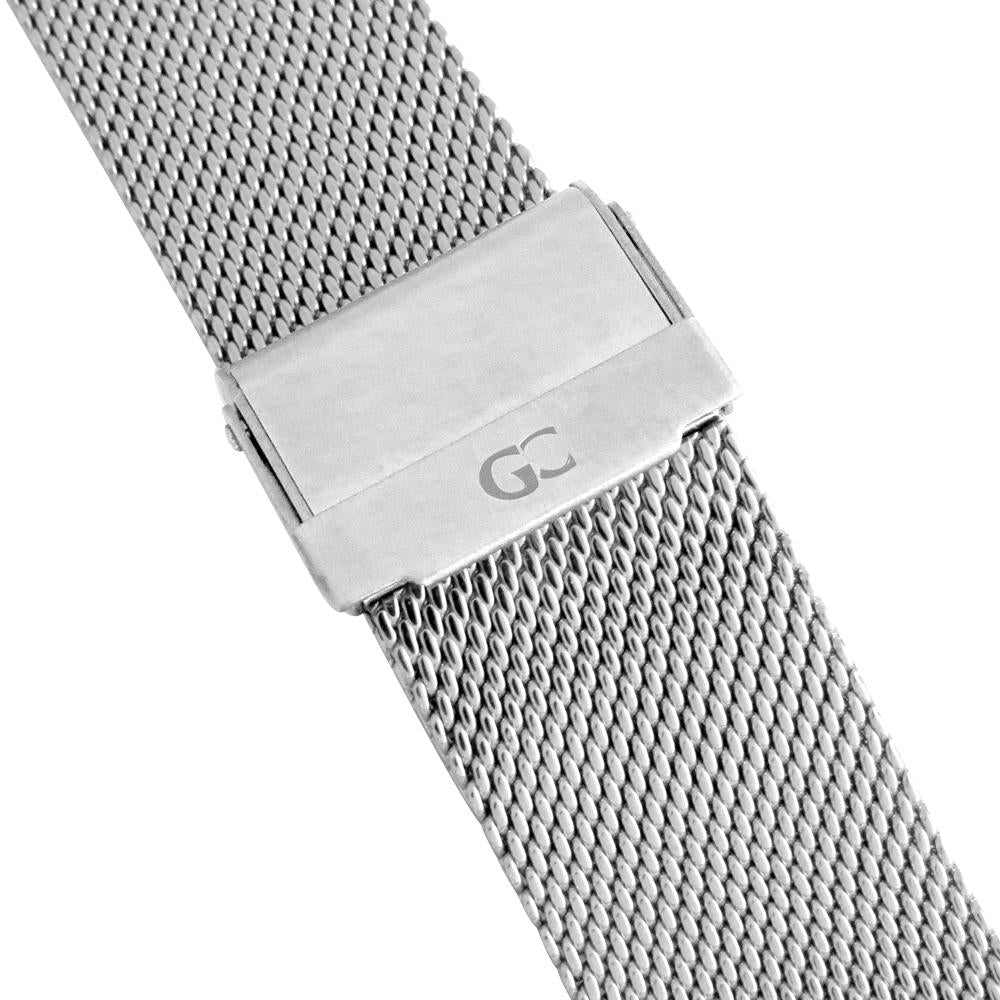 40mm Duane TL14023 Black Silver Mesh Band Strap Men's Watch